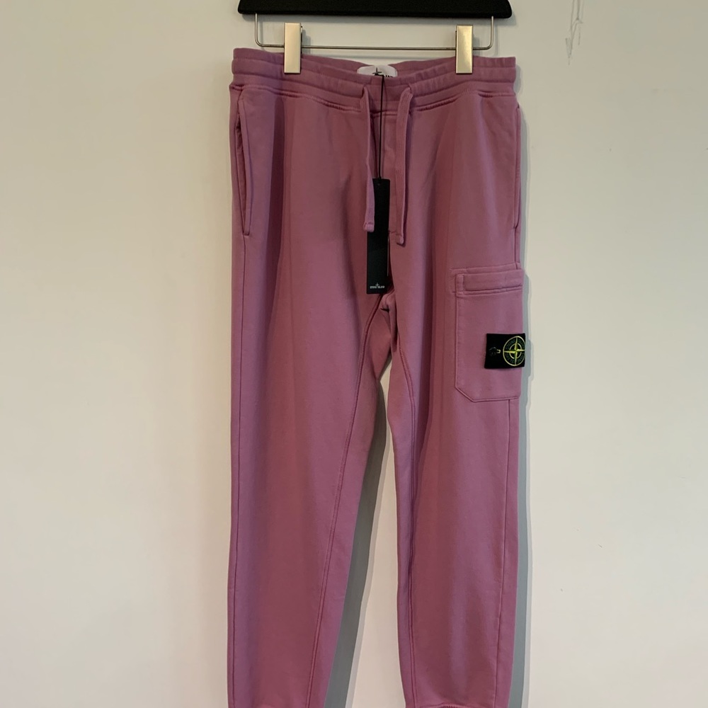 Stone Island Fleece Sweatpants - Pink Quartz